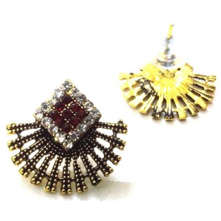 Golden Oxidized Earring Ethnic Imitation Jhumka Jhumki Jewelry Dangle Drop EA375